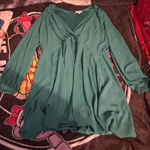 Express Teal/Emerald Women's Dress